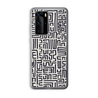 Moroccan Print: Huawei P40 Pro Transparant Hoesje