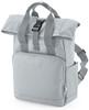 Atlantis BG118S Recycled Mini Twin Handle Roll-Top Backpack - Light-Grey - 23 x 32 x 11 cm