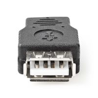 Nedis USB Micro-B Adapter | USB 2.0 | USB Micro-B Male | USB-A Female | 480 Mbps | Vernikkeld | PVC | Zwart | Blister - CCGB60901BK - thumbnail