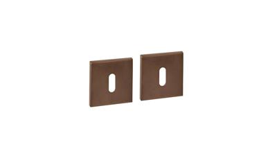 Intersteel sleutelrozetten vierkant verdekt 53x53x6mm - PVD brons