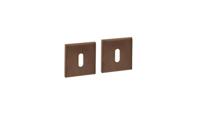 Intersteel sleutelrozetten vierkant verdekt 53x53x6mm - PVD brons