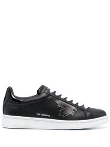 DSQUARED2 baskets Boxer en cuir - Noir