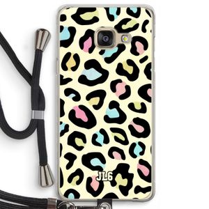 Leopard pattern: Samsung Galaxy A3 (2016) Transparant Hoesje met koord