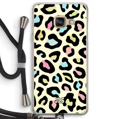 Leopard pattern: Samsung Galaxy A3 (2016) Transparant Hoesje met koord