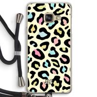 Leopard pattern: Samsung Galaxy A3 (2016) Transparant Hoesje met koord