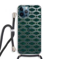 Moroccan tiles: iPhone 12 Pro Transparant Hoesje met koord