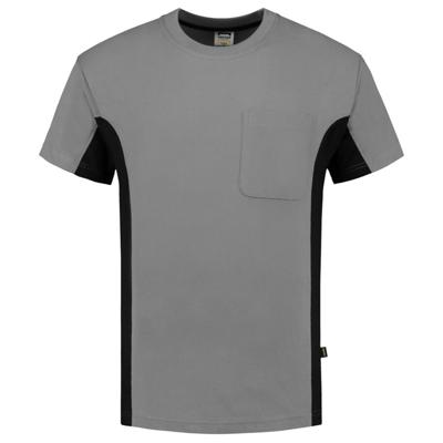 Tricorp T-shirt Bi-Color - Workwear - 102002 - grijs/zwart - maat XL