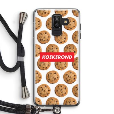 Koekerond: Samsung Galaxy J8 (2018) Transparant Hoesje met koord