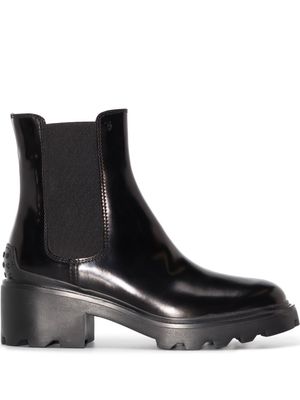 Tod's bottines chelsea à semelle épaisse - Noir