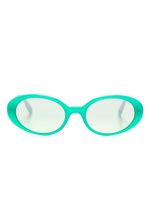 Dolce & Gabbana Eyewear lunettes de soleil Re-Edition à monture ovale - Vert - thumbnail