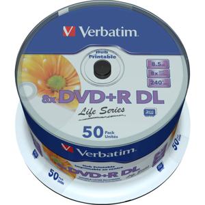 Verbatim 97693 DVD+R DL disc 8.5 GB 50 stuk(s) Spindel Bedrukbaar