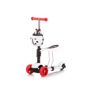 Kiddy Evo 2-in-1 Chipolino Kinderstep - Wit, Rood & Zwart Lieveheersbeestje Design | Top Kwaliteit Step voor Kids