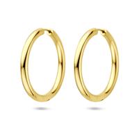 Verguld Zilveren Klapoorringen Geel - 39x4mm - 925 Zilver, 1 Micron