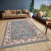 Vintage Vloerkleed Reni Turquoise - 120x170cm - Meerkleurig Klassiek Vloerkleed - 123vloerkleed.nl - thumbnail