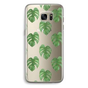 Monstera leaves: Samsung Galaxy S7 Edge Transparant Hoesje