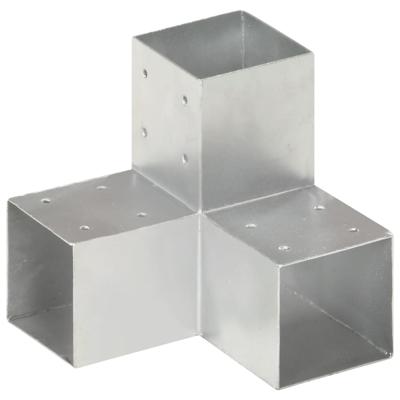 VidaXL Paalverbinding y-vorm 91x91 mm gegalvaniseerd metaal
