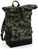 Atlantis BG858 Block Roll-Top Backpack - Jungle-Camo/Black - 28 x 48 x 15 cm