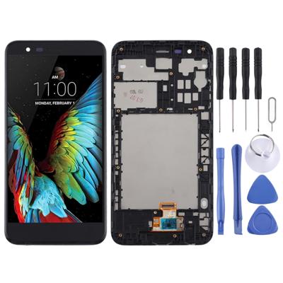 LCD-scherm en digitizer volledige montage met frame voor LG K30/K10 (2018)/X410 (zwart)