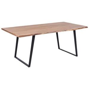 Beliani - JAIPUR L - Eettafel - Zwart - Acaciahout