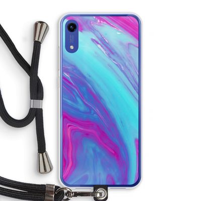 Zweverige regenboog: Honor Play 8A Transparant Hoesje met koord