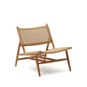 Kave Home Codolar loungestoel tuin teak