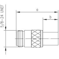 Telegärtner J01021A0063 J01021A0063 N-connector Koppeling, recht 50 Ω 1 stuk(s) - thumbnail