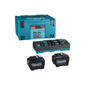 Makita Accu Starterset XGT DC40RB 2xBL4080F in Mbox - 191Y97-1