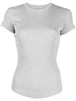 ISABEL MARANT t-shirt nervuré à col rond - Gris - thumbnail