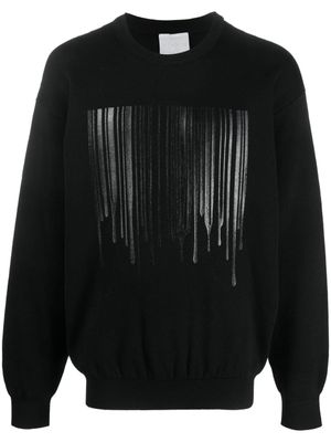 VTMNTS pull à logo imprimé - Noir