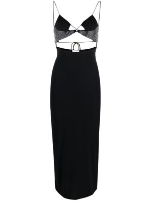 Amazuìn robe Hailey à ornements en cristal - Noir