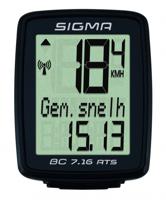 Sigma Fietscomputer BC 7.16 ATS Draadloos Zwart