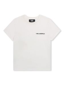 Karl Lagerfeld Kids t-shirt Ikonik en coton bilogique - Blanc