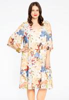 Yoek Jurk met wijde mouwen PASTEL | Multi | Maat 58/60