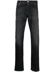 Kiton jean droit à taille mi-haute - Noir