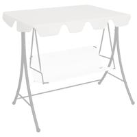 VidaXL Vervangingsluifel voor schommelbank 150/130x105/70 cm wit