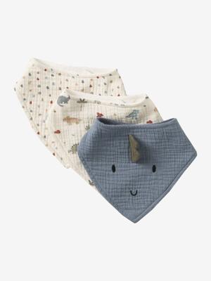 Set van 3 slabbetjes bandana meerkleurig
