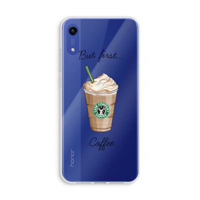 But first coffee: Honor Play 8A Transparant Hoesje But first coffee: Honor Play 8A Transparant Hoesje
