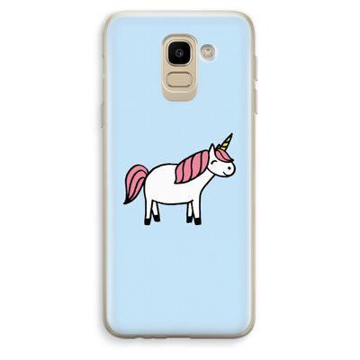 Eenhoorn: Samsung Galaxy J6 (2018) Transparant Hoesje