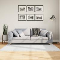 VidaXL Vloerkleed oviedo laagpolig 120x170 cm grijs