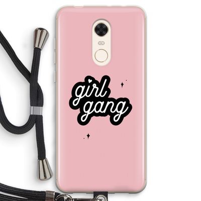 Girl Gang: Xiaomi Redmi 5 Transparant Hoesje met koord