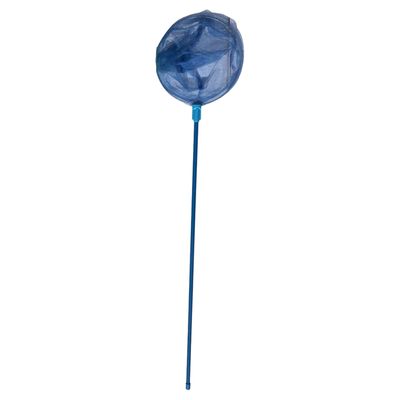 Visnet/schepnet - kunststof - blauw - 90 x 25 cm