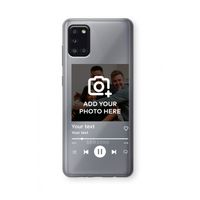 Music Player: Samsung Galaxy A31 Transparant Hoesje
