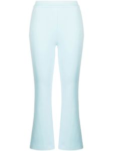 Cynthia Rowley pantalon évasé court à taille mi-haute - Bleu