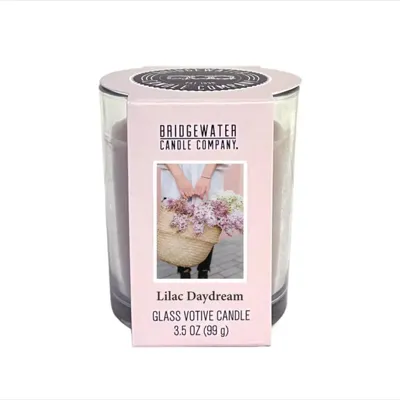 Bridgewater geurkaars glas votive lilac daydream