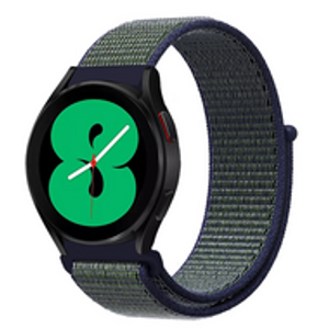 Garmin Forerunner 255 - Sport Loop nylon bandje - Blauw met groene band