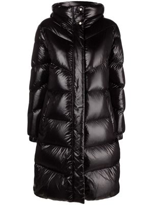 Woolrich imperméable matelassé à patch logo - Noir