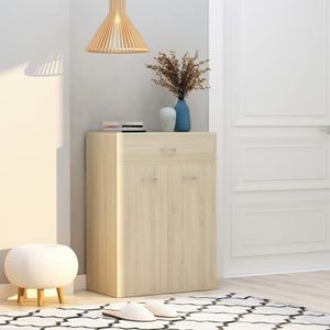 VidaXL Schoenenkast 60x35x84 cm bewerkt hout sonoma eikenkleurig