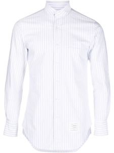 Thom Browne chemise à fines rayures - Blanc