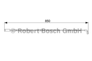 Waarschuwingscontact, remvoering-/blokslijtage Voor AP823