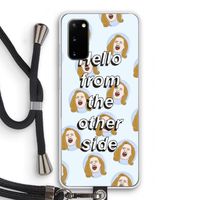 Hello: Samsung Galaxy S20 Transparant Hoesje met koord
